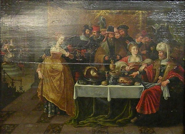 Before restoration: painting by Frans Francken