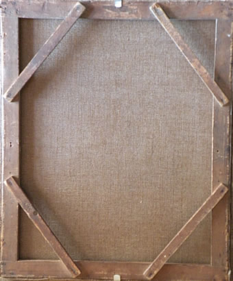 Aspect of the back after conservation work