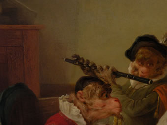 Example of the cleaning of the painting