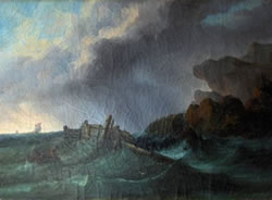 Vente de tableaux - Sc&egrave;ne de naufrage