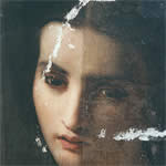 Restoration of antique painting - oil on canvas