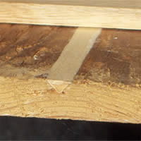 Incision under a parquetry