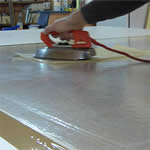 Preparation of the remounting canvas