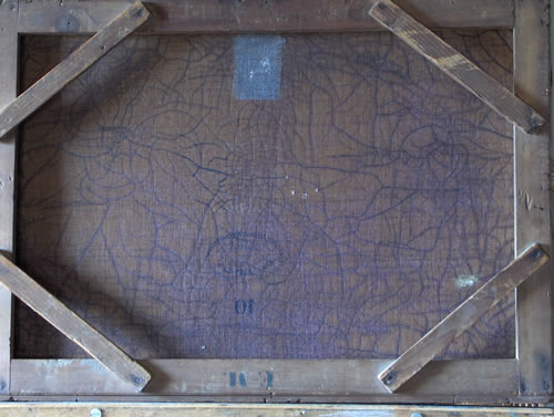 Vente tableau 19eme si&egrave;cle - Sc&egrave;ne de naufrage - Ecole Fran&ccedil;aise - Chassis