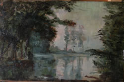 Vente de tableaux - Etang