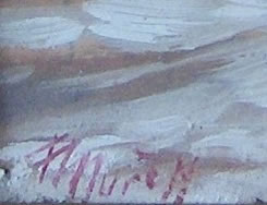 Vente de tableau ancien - detail signature