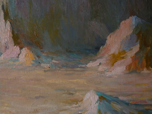 Boulder in North Africa - detail