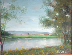 Vente tableau ancien - Paysage de Pratella